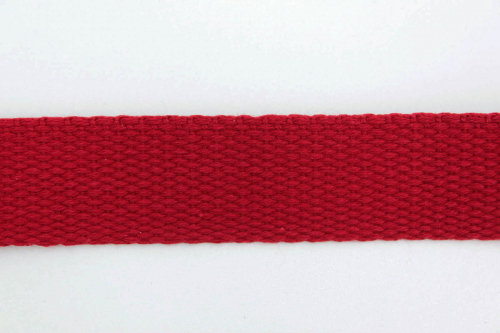 Preview: Gurtband Baumwolle 25mm dunkelrot (1 m)